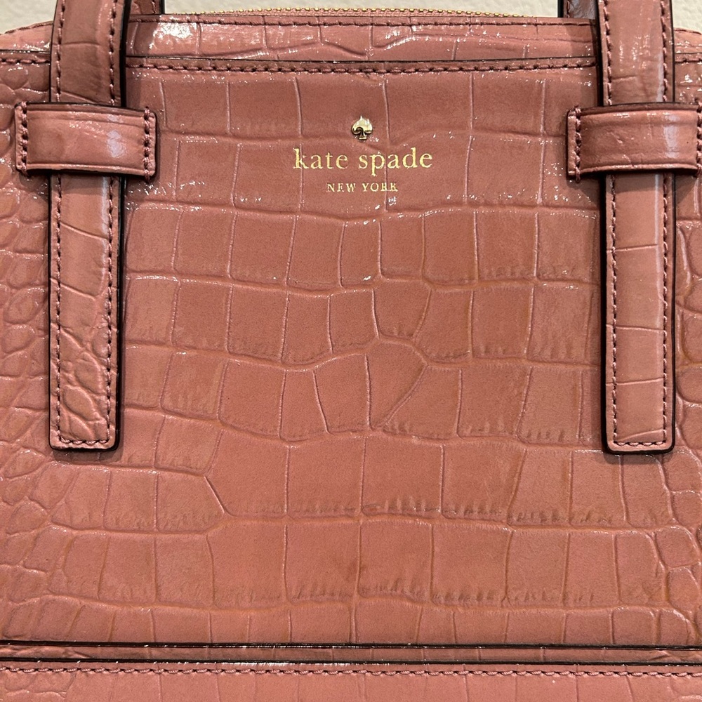KATE SPADE Dusty Peony Street Exotic Felix Handbag - Picture 5 of 10